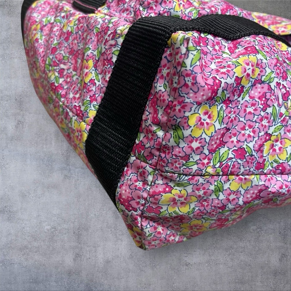 Lauren Ralph Lauren Pink Floral Shoulder Handbag‎ Diaper Bag Tote Beach Cruise - Picture 8 of 12